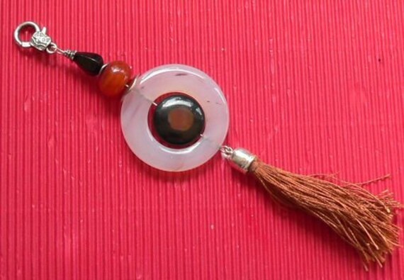 Sgc029 - Charmanhänger Jaspis Achat Sgc029 - Charmanhänger Jaspis Achat von NorikasFundgrube