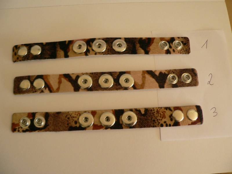 Tca010 - 1 Armband "Katze" Für 3 Buttons von NorikasFundgrube