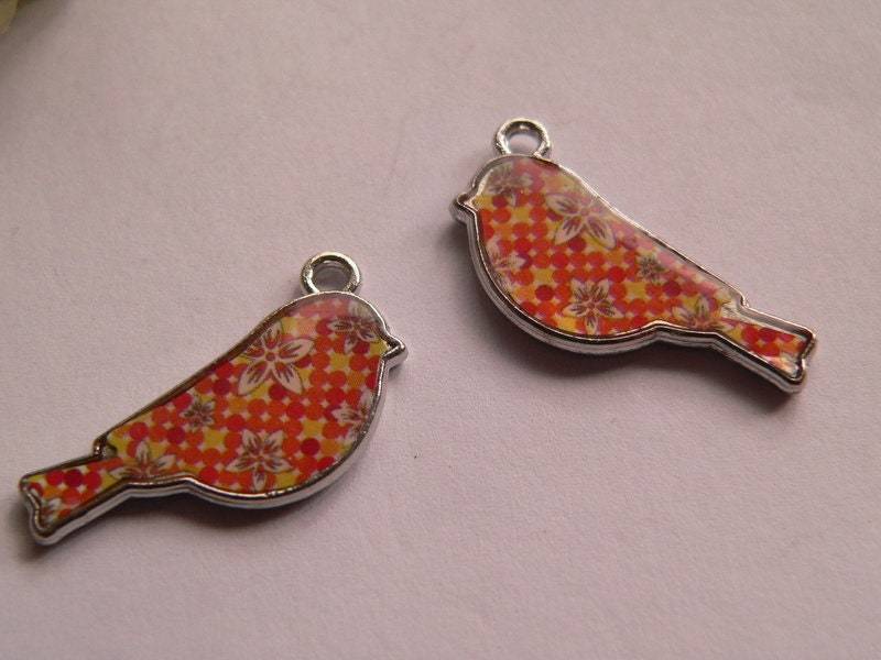 Tsa258 - 2 Schmuckanhänger Vögel von NorikasFundgrube