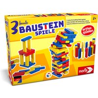 Noris 3 bunte Bausteinspiele von Noris