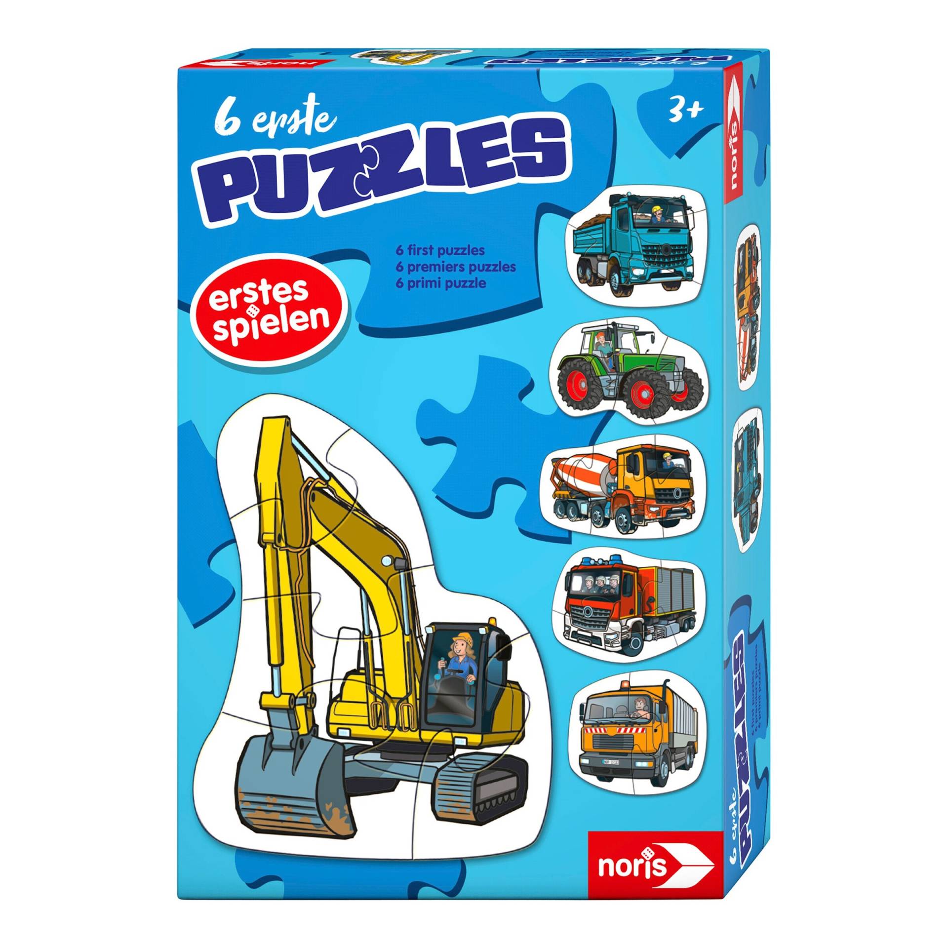 Noris 6 erste Puzzles - Fahrzeuge von Noris