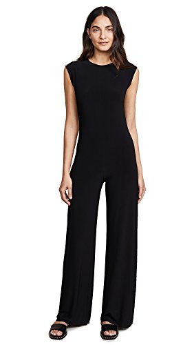 KAMALIKULTURE Damen Jumpsuit ohne Ärmel, Schwarz, Small von Norma Kamali