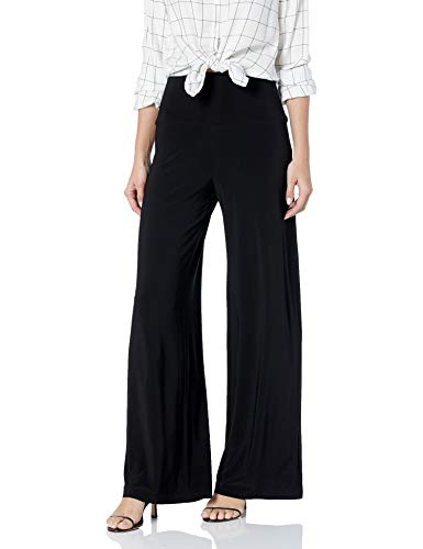 KAMALIKULTURE Damen Straight Leg Pant Go Hose, schwarz, Klein von Norma Kamali