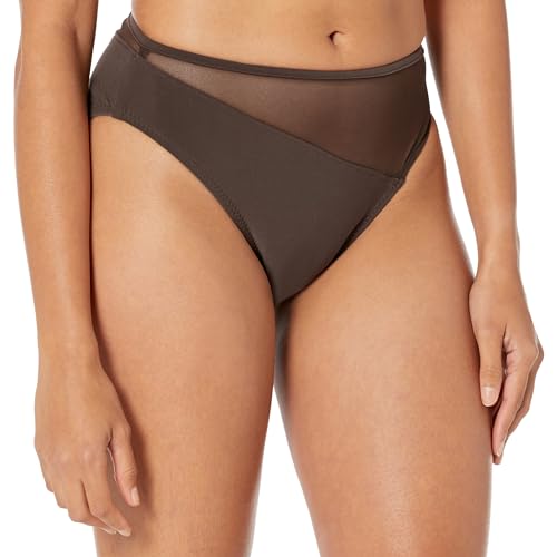 Norma Kamali Damen Standard Snake Mesh Bottom, Schokolade/Schokolade, S von Norma Kamali