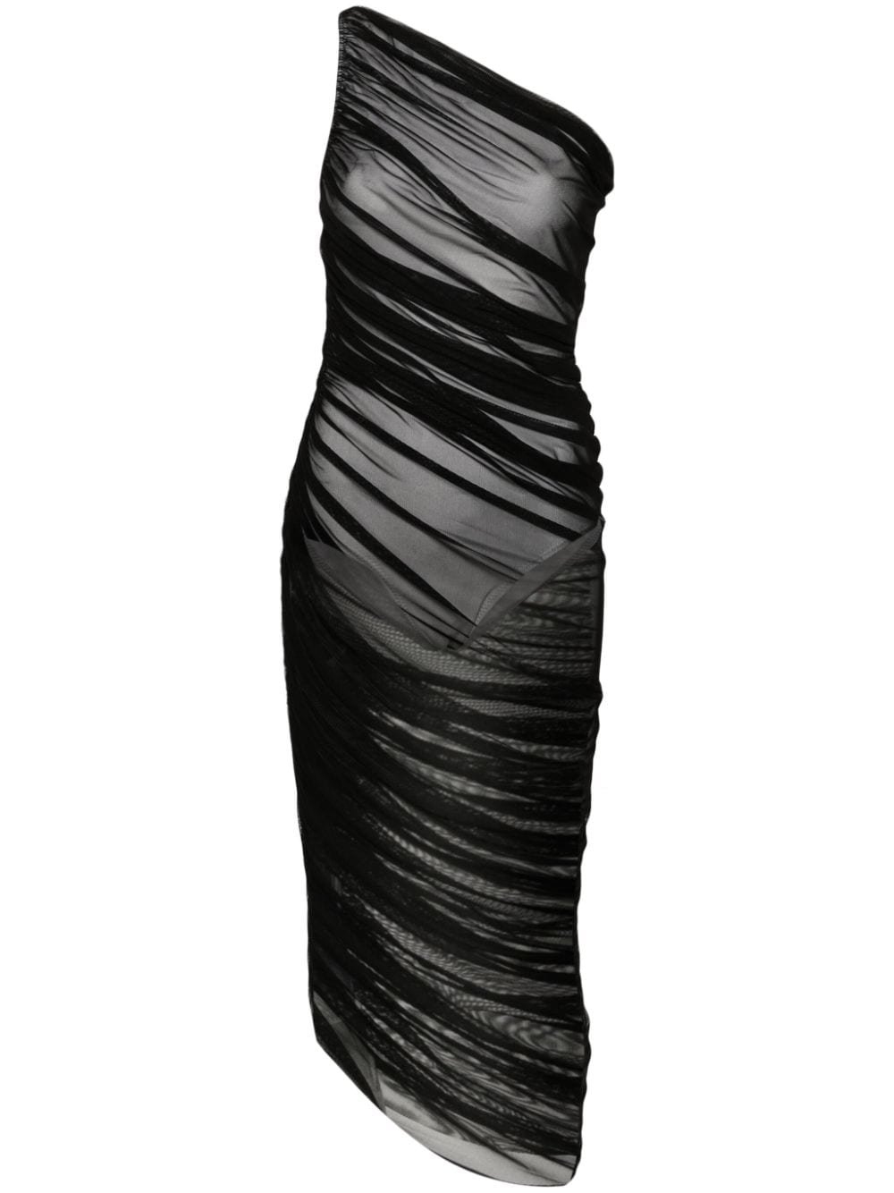 Norma Kamali Asymmetrisches Diana Abendkleid - Schwarz von Norma Kamali
