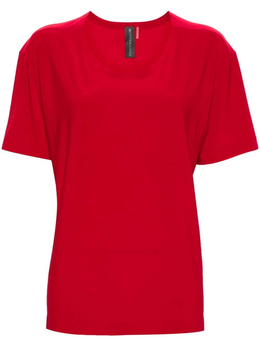 Norma Kamali short-sleeves jersey T-shirt - Rot von Norma Kamali