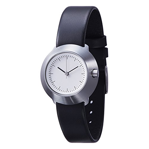 Normal Timepieces "Fuji" Edelstahl Gebürstet Weiß Leder Schwarz Frau Uhren Normal Timepieces "Fuji" Edelstahl Gebürstet Weiß Leder Schwarz Frau Uhren von Projects Watches
