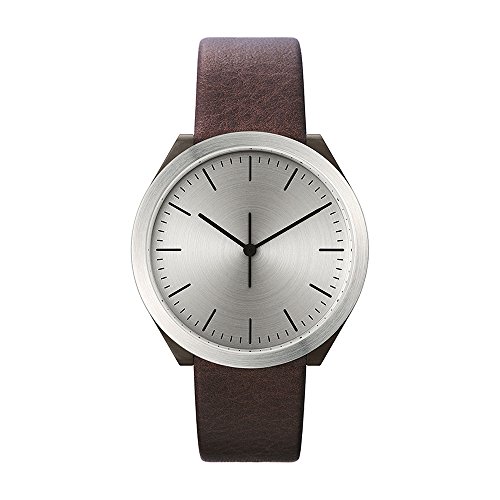 Projects Watches Normal Timepieces Hibi Quarz Edelstahl Gebürstet Silber Grau Leder Braun Schwarz Herren Uhr Projects Watches Normal Timepieces Hibi Quarz Edelstahl Gebürstet Silber Grau Leder Braun Schwarz Herren Uhr von Projects Watches