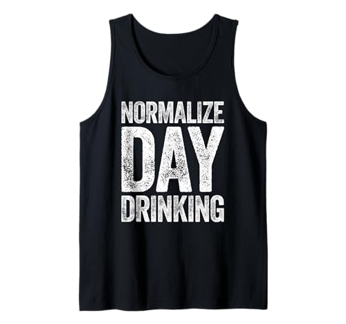 Normalisieren Tag Trinkshirt Lustig Männer Frauen Trinken Tank Top von Normalize Day Drinking Shirts