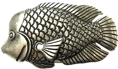 Norman K Modedesign Gürtelschließe Fisch 10 cm x 5 cm von Norman K Modedesign