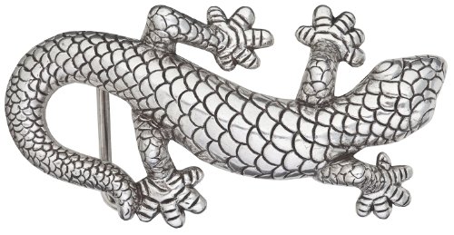 Norman K Modedesign Gürtelschnalle Gecko Delux silberfarbig von Norman K Modedesign