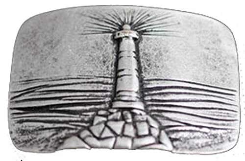 Norman K Modedesign Gürtelschnalle Leuchturm silberfarben von Norman K Modedesign