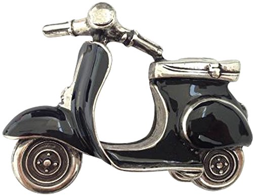 Norman K Modedesign Gürtelschnalle Motorroller schwarz von Norman K Modedesign