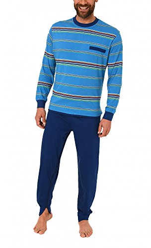 Normann Care Herren Pflegeoverall Langarm mit Reissverschluss am Rücken und Bein 16117090724, Farbe:hellblau, Größe:S von Normann Care