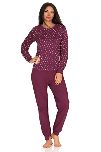 Normann Care Damen Pflegeoverall Langarm mit Reißverschluss am Rücken und am Bein 291 270 90 904, Farbe:Beere, Größe2:S von Normann Care