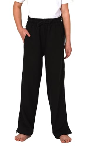 Normann Care Kinder Unisex Funktions Rehahose mit seitlichen Reißverschluß Jogginghose, Farbe:schwarz, Größe:152 von Normann Care