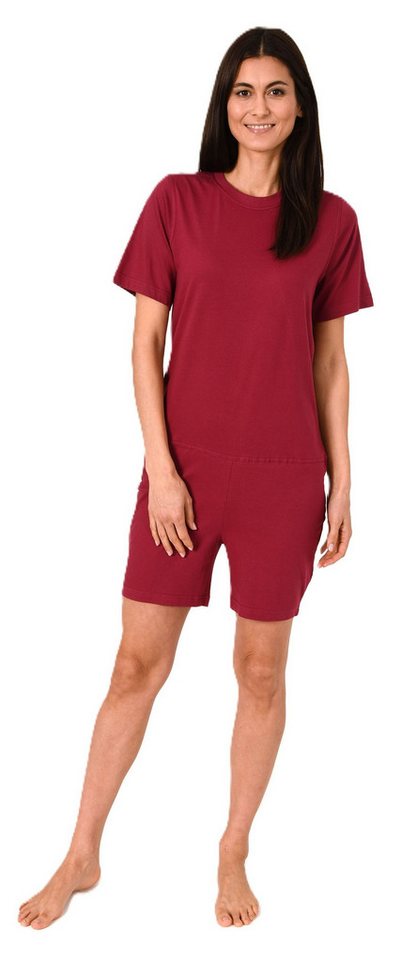 Normann Care Pyjama Damen Pflegeoverall kurzarm Einteiler mit Reißverschluss am Rücken von Normann Care