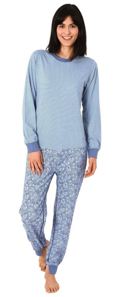 Normann Care Pyjama Damen Pflegeoverall langarm mit Reißverschluss am Rücken und Bein von Normann Care