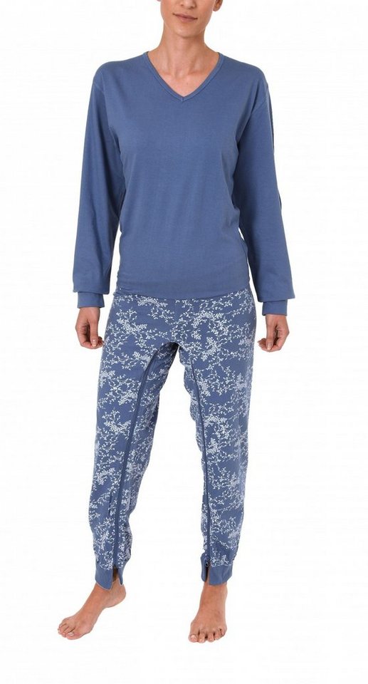 Normann Care Pyjama Damen Pflegeoverall langarm mit Reissverschluss am Rücken und am Bein 261 270 90 100 von Normann Care