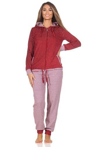 Normann Damen Frottee Hausanzug/Freizeitanzug - auch in Übergröße, Farbe:Allover, Größe:60-62 von Normann