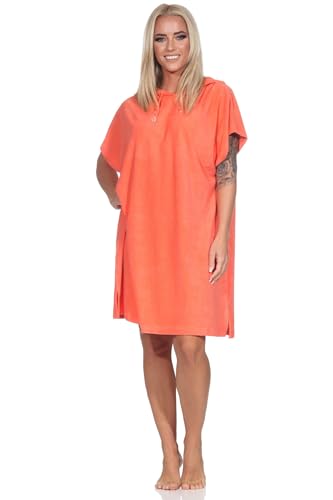 Normann Damen Frottee Kurzarm Nachthemd - ideal auch als Beachwear oder Homewear, Farbe:orange, Größe:36-38 Normann Damen Frottee Kurzarm Nachthemd - ideal auch als Beachwear oder Homewear, Farbe:orange, Größe:36-38 von Normann