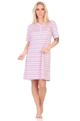 Normann Damen Kurzarm Nachthemd im Ethnolook - auch in Übergrössen, Farbe:rosa1, Größe:40-42 Normann Damen Kurzarm Nachthemd im Ethnolook - auch in Übergrössen, Farbe:rosa1, Größe:40-42 von Normann