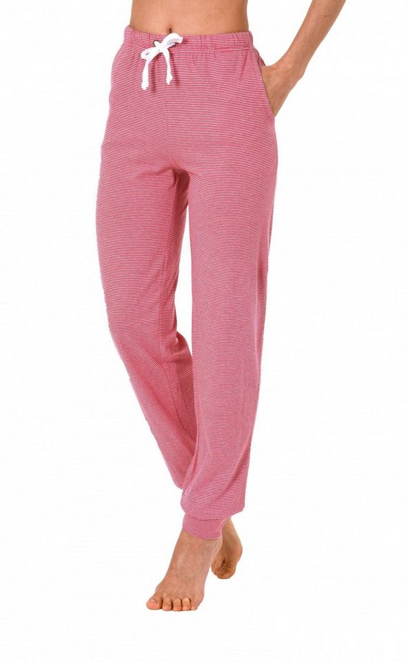 Normann Relaxanzug Damen Pyjama Hose lang- Mix & Match gestreift- ideal zum kombinieren von Normann