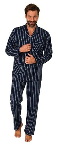 Normann Gewebter Herren Pyjama, durchknöpfbarer Schlafanzug mit Streifen, Farbe:Karo schwarz, Größe:46 Normann Gewebter Herren Pyjama, durchknöpfbarer Schlafanzug mit Streifen, Farbe:Karo schwarz, Größe:46 von Normann