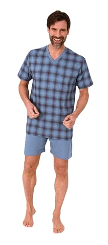Normann Herren Kurzarm Schlafanzug Shorty Pyjama Oberteil kariert - auch in Übergröße, Farbe:blau, Größe:68-70 Normann Herren Kurzarm Schlafanzug Shorty Pyjama Oberteil kariert - auch in Übergröße, Farbe:blau, Größe:68-70 von Normann