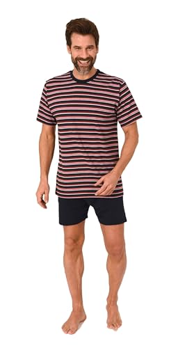 Normann Herren Kurzarm Schlafanzug Shorty Pyjama in Streifenoptik, Farbe:Marine, Größe:50 Normann Herren Kurzarm Schlafanzug Shorty Pyjama in Streifenoptik, Farbe:Marine, Größe:50 von Normann