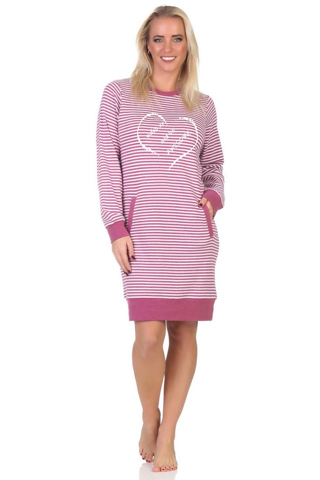 Normann Nachthemd Damen Nachthemd in Kuschel Interlock Qualität - auch in Übergrößen von Normann