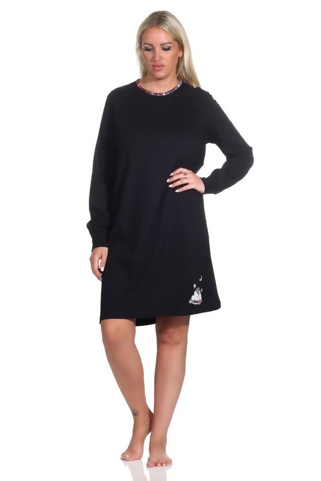 Normann Nachthemd Damen Nachthemd von mit niedlichem Tiermotiv - auch in Übergrößen von Normann