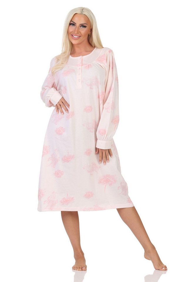 Normann Nachthemd Damen langarm Nachthemd im klassischen fraulichen Design Normann Nachthemd Damen langarm Nachthemd im klassischen fraulichen Design von Normann