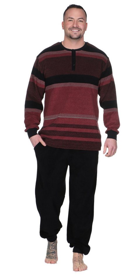 Normann Pyjama Herren Schlafanzug Pyjama lang in Frottee Qualität– auch in Übergröße von Normann