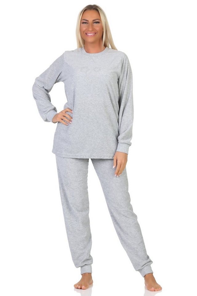 Normann Pyjama Normann Damen Frottee Schlafanzug Loungewear - auch in Übergröße von Normann