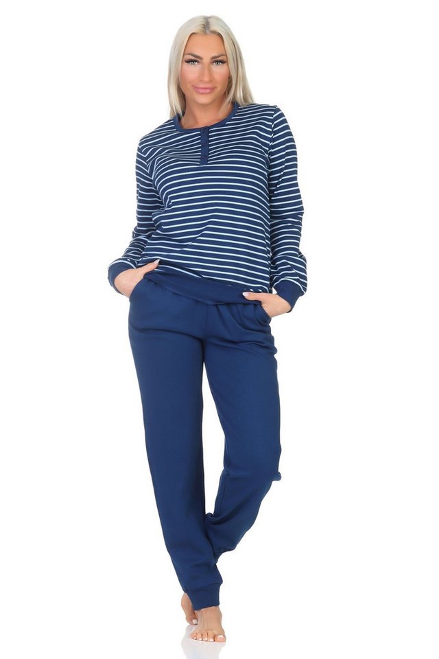 Normann Pyjama Normann Damen Pyjama in Kuschel Interlock Qualität– auch in Übergröße von Normann