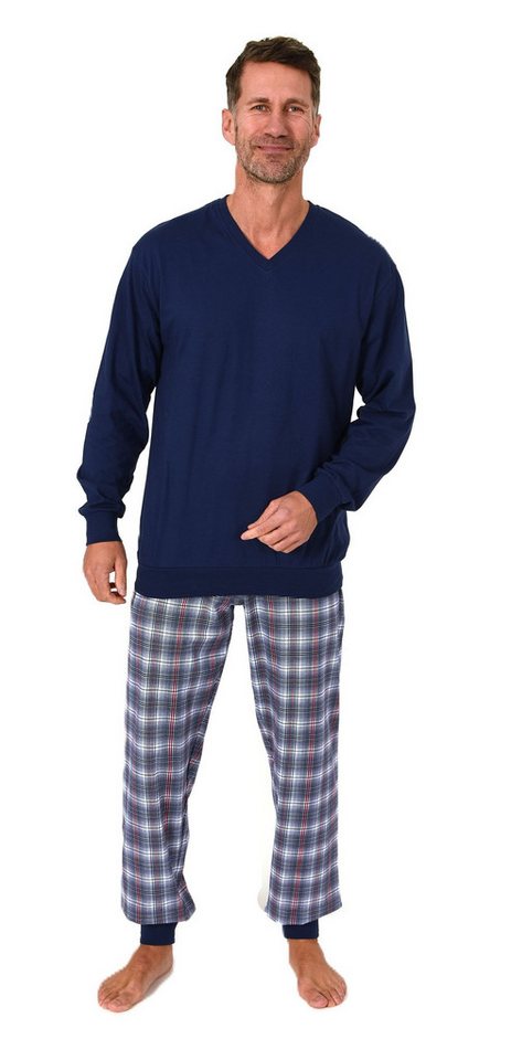 Normann Pyjama Normann Herren Pyjama langarm mit karierter Hose – auch in Übergrößen Normann Pyjama Normann Herren Pyjama langarm mit karierter Hose – auch in Übergrößen von Normann