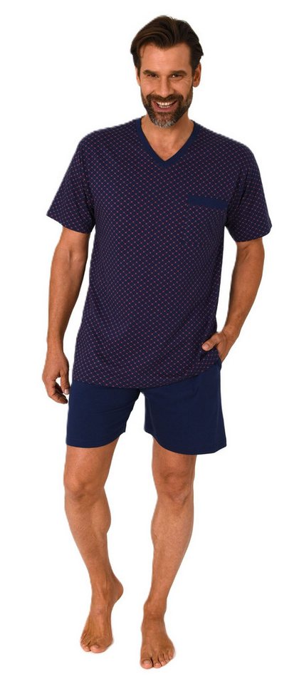 Normann Pyjama Normann Herren Schlafanzug kurzarm Shorty - auch in Übergrößen von Normann
