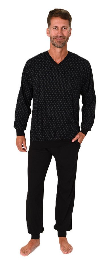 Normann Pyjama Normann Herren Schlafanzug langarm mit Bündchen - auch in Übergrößen Normann Pyjama Normann Herren Schlafanzug langarm mit Bündchen - auch in Übergrößen von Normann