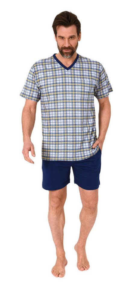 Normann Pyjama Normann Herren kurzarm Schlafanzug Shorty Pyjama - auch in Übergröße von Normann