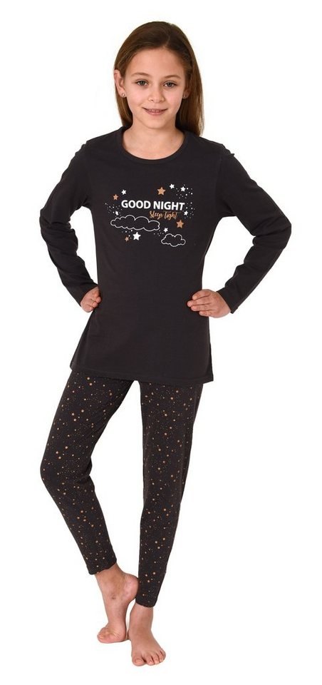 Normann Pyjama Schöner Mädchen Schlafanzug, langärmliger Pyjama mit süßem Motiv von Normann