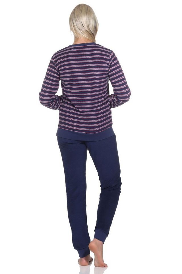 Normann Pyjama Wunderschöner Damen Frottee Schlafanzug langarm Pyjama mit Bündchen Normann Pyjama Wunderschöner Damen Frottee Schlafanzug langarm Pyjama mit Bündchen von Normann