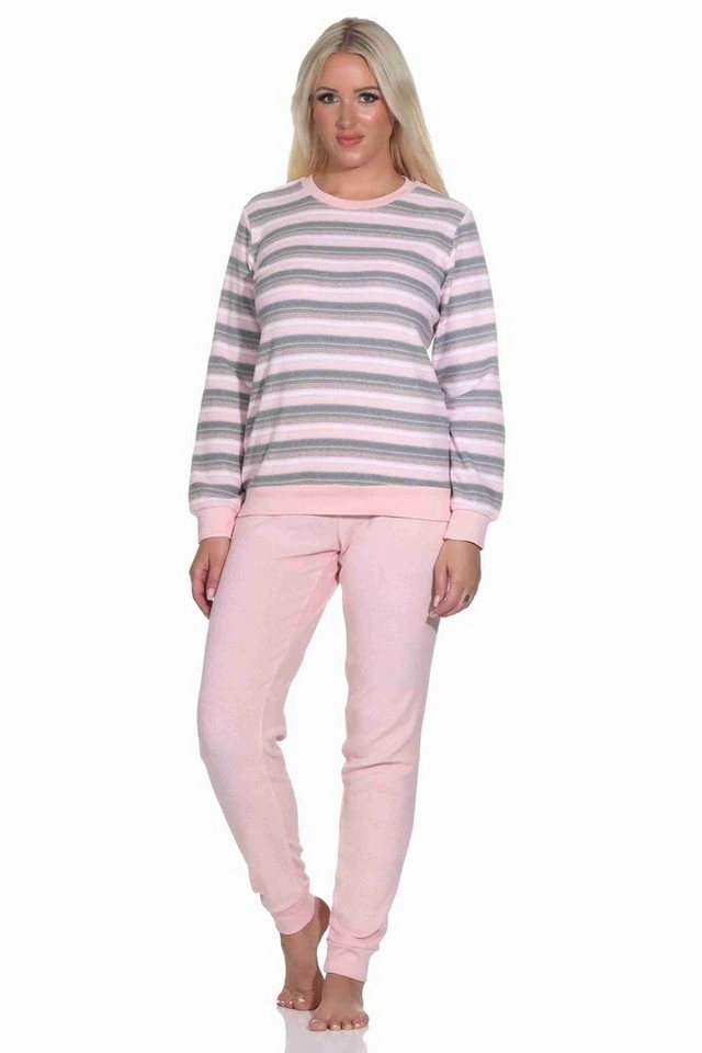 Normann Pyjama Wunderschöner Damen Frottee Schlafanzug langarm Pyjama mit Bündchen Normann Pyjama Wunderschöner Damen Frottee Schlafanzug langarm Pyjama mit Bündchen von Normann