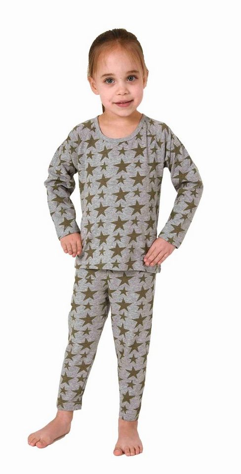 Normann Pyjama Wunderschöner Kleinkinder Mädchen langarm Schlafanzug in Sterne Optik von Normann