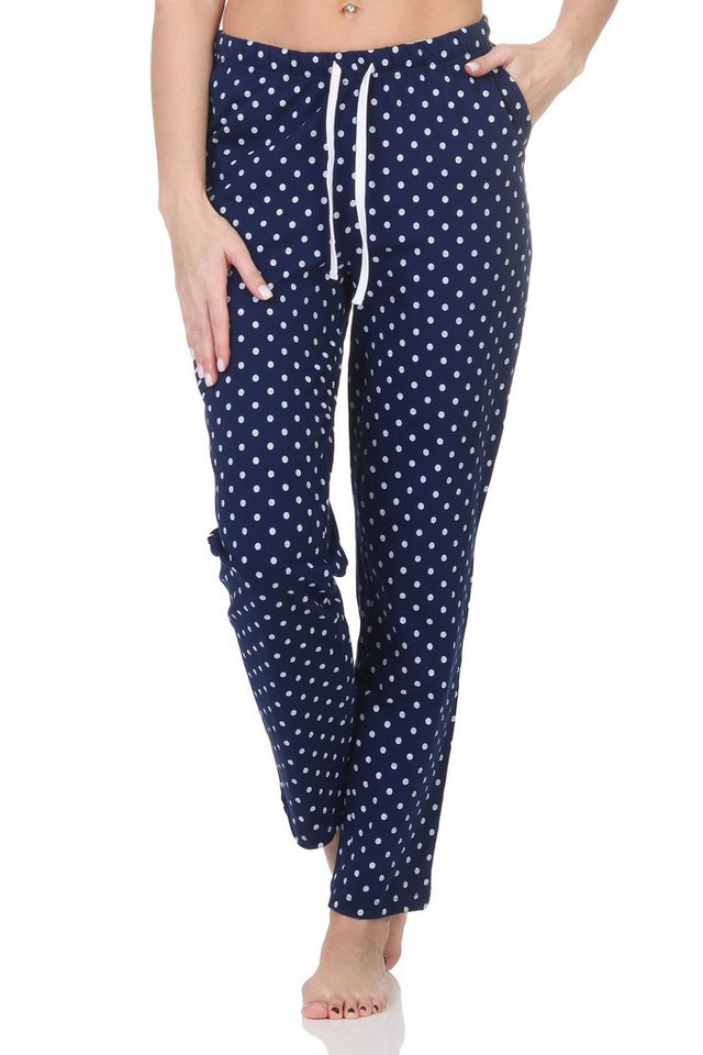 Normann Relaxanzug Damen Pyjama Hose lang Mix & Match - perfekt zu kombinieren von Normann