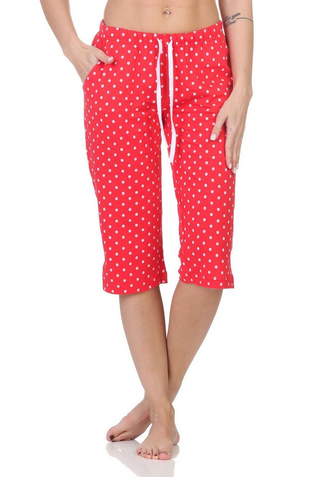 Normann Relaxanzug Damen Schlafanzug Pyjama Capri-Hose 3/4-lang - perfekt zu kombinieren von Normann