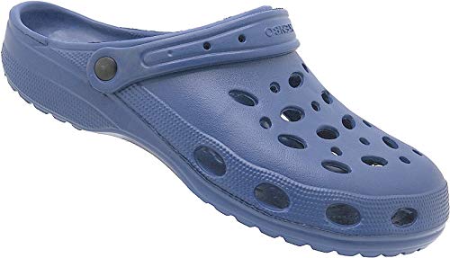 Herren Übergröße Schuhe Sandale Badeschuhe Clogs Hausschuhe Gartenclog Nr.1901 (blau, 48) von Norn