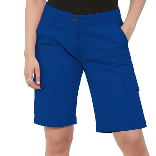 NOROZE Damen Frauen Baumwoll 3/4 Chino Shorts Kurze Hosen von NOROZE