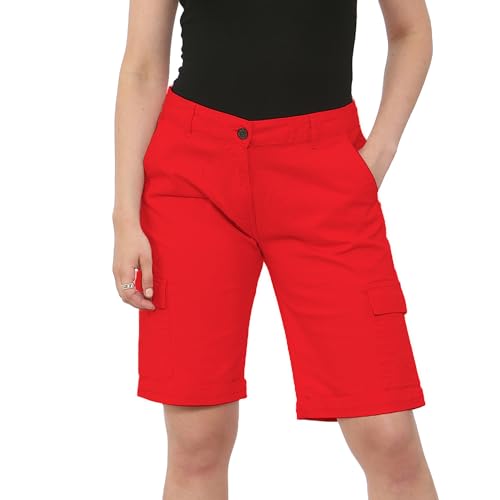 NOROZE Damen Frauen Baumwoll 3/4 Chino Shorts Kurze Hosen von NOROZE