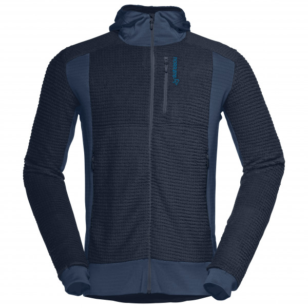 Norrøna - Falketind Alpha120 Zip Hood - Fleecejacke Gr XXL blau von Norrøna